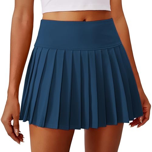 PINSPARK Athletic Skirts Womens Tennis Skirt High Waisted...