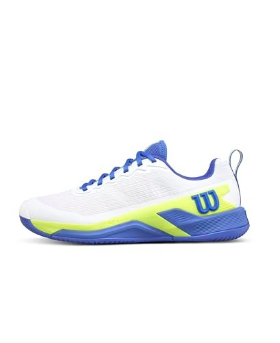Wilson Rush Pro 4.5 Men's Tennis Shoe White Blue Yellow