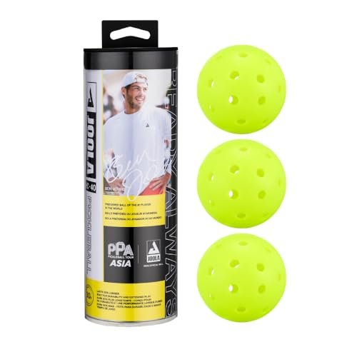 JOOLA HC-40 Hardcourt Pickleball Balls with Storage Tube