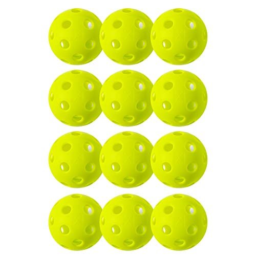 Franklin Sports X-26 Pickleballs - Indoor - 12 Pack USAPA