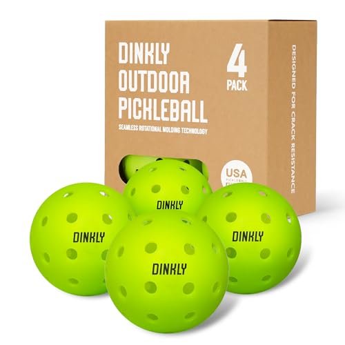 Dinkly Pickleball Balls, Outdoor Pickleballs USAPA...