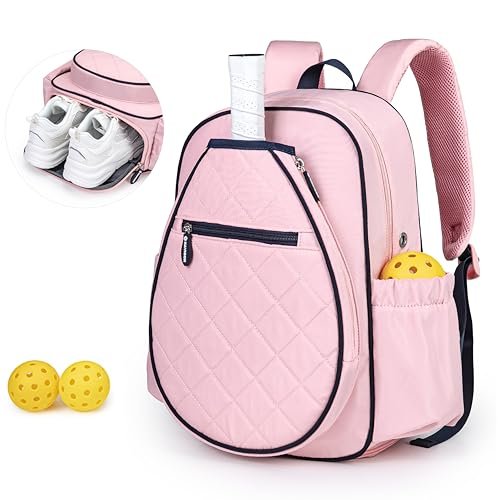 KAVIGOR Pickleball Bag, Quilted Pickleball Backpack with...