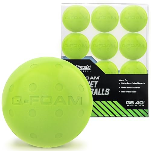 GoSports GS 40 Q-Foam Pickleballs - Quiet Indoor Outdoor...