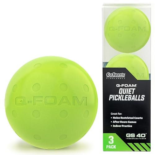 GoSports GS 40 Q-Foam Pickleballs - Quiet Indoor Practice...