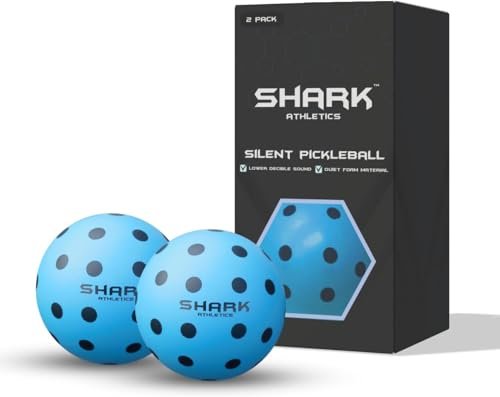 shark athletics Quiet Pickleball Balls - Indoor Training...