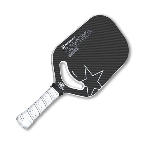 Carbonova Control Series Pickleball Paddle, Black Raw...