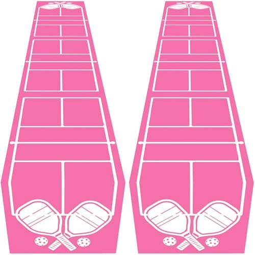 Atsmbiye 2 PCS Pickleball Table Runner Pink Birthday Party...