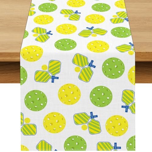 Buxiuer Pickleball Party Decorations Table Runner Sports...
