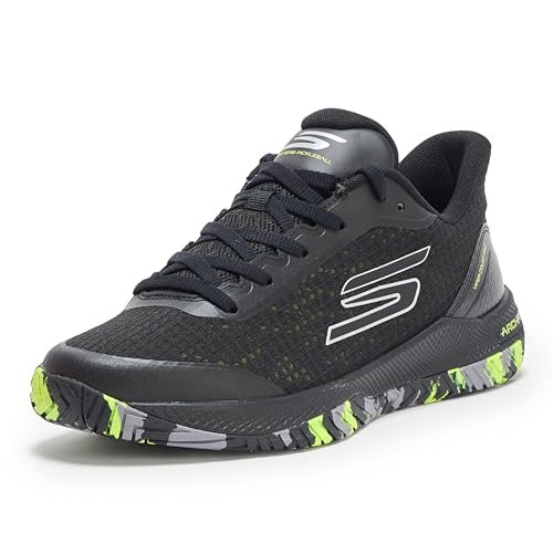 Skechers Men's Viper Court Pro Pickleball Sneaker, Black, 13