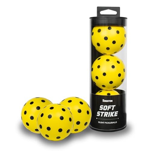 Kingston Gear Soft Strike Silent Pickleballs – Quiet...