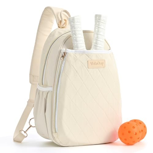 VELADAY Pickleball Bag for Women, Quilted Stylish Sling