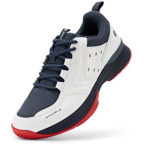 FitVille Wide Tennis Shoes for Men Pickleball Court Sneakers