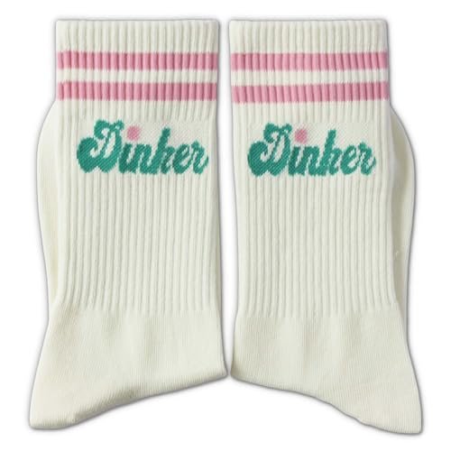 RZQIJ Pickleball Socks - Dinker Sign Best Pickleball Gifts.
