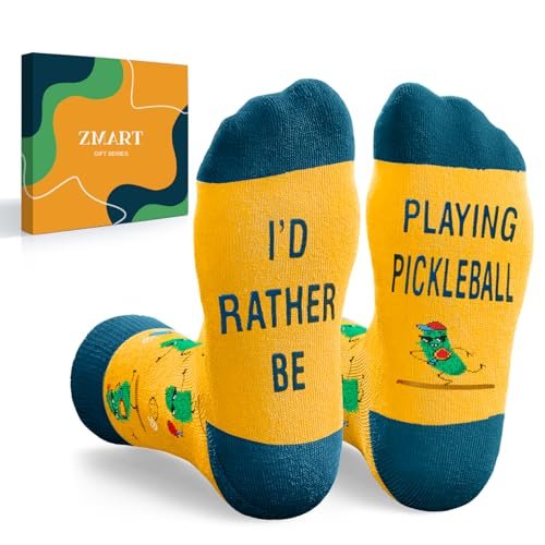 Zmart Pickleball Gifts for Women Men - Sports Socks