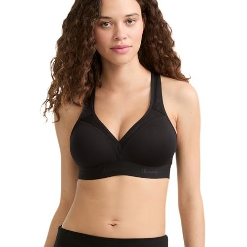Champion Womens Bra, Curvy Moderate Support Low Cut Sports...