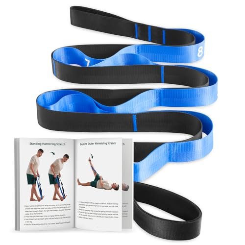 Trideer Stretching Strap for Physical Therapy, Non-Elastic...