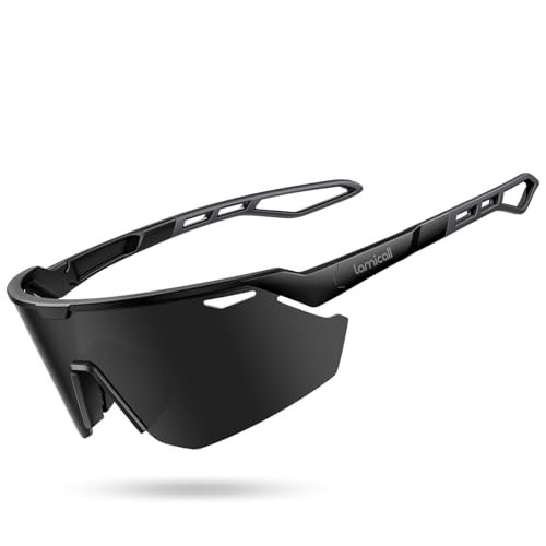 Lamicall Polarized Sports Sunglasses for Men Women, UV400...