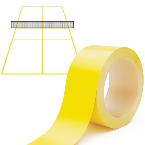 Pickleball Court Tape Outdoor Yellow Marking Line...