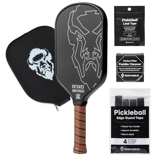 Bison Paddles: Thermoformed Carbon Fiber Pickleball Paddle,...