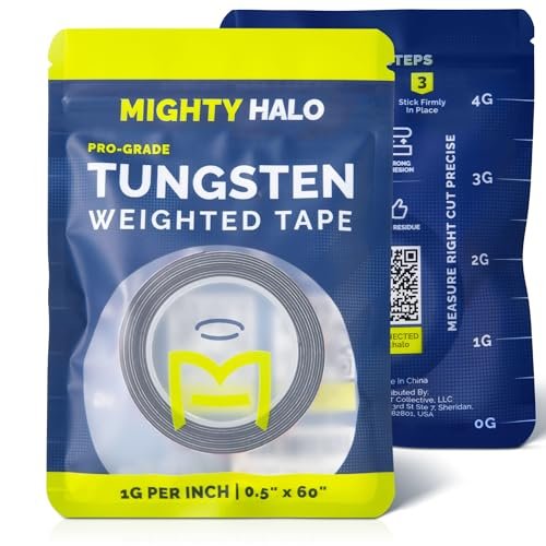 MIGHTY HALO PRO-Grade Weighted Tungsten Tape for Rackets...