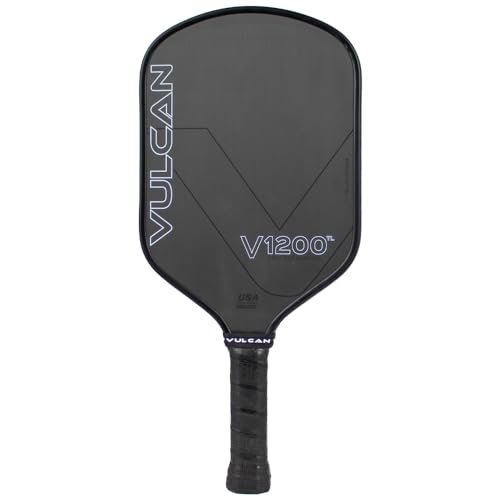 Vulcan V1200 T800 Raw Carbon Fiber Pickleball Paddle