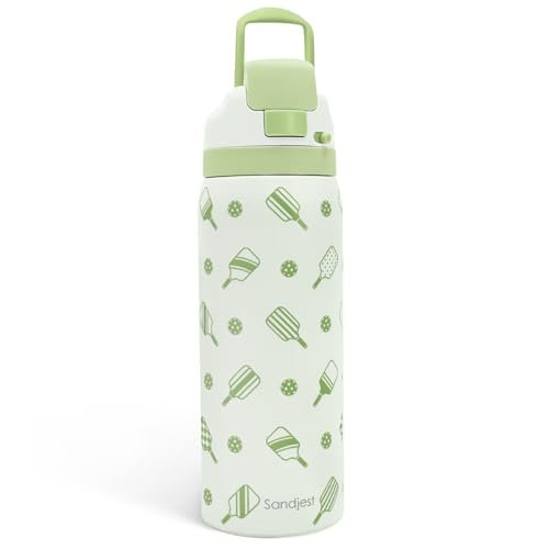 Pickleball Insulated Stainless Steel Water Bottle with...