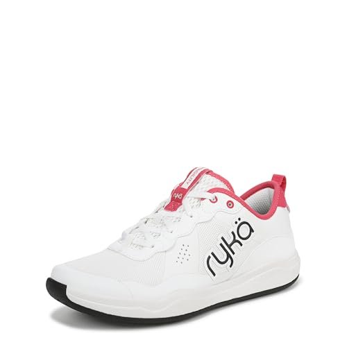 Ryka Womens Court Agility Cross Training Shoes White Pink