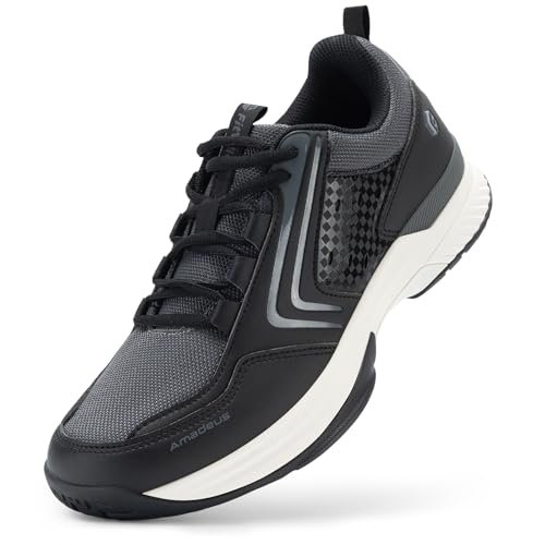 FitVille Wide Tennis Shoes for Men Pickleball Court...