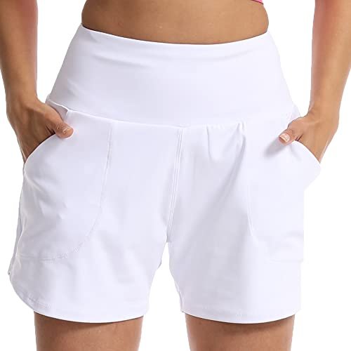Kcutteyg Running Shorts for Women with Liner, High-Waisted.