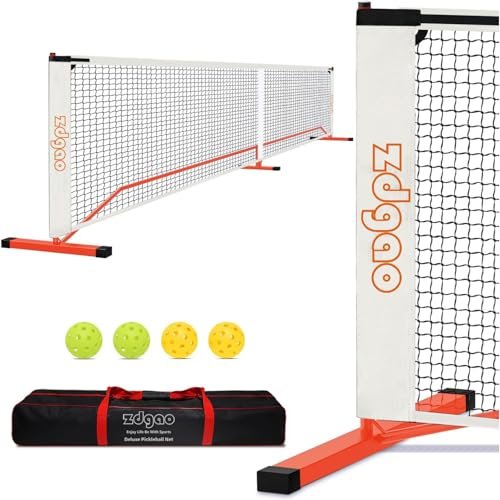 Zdgao Pickleball Net for Driveway with 4 Balls, 22FT...