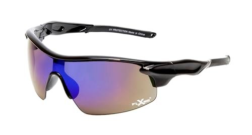 Calabria Rally Black/Blue Mirror Pickleball Sunglasses for...