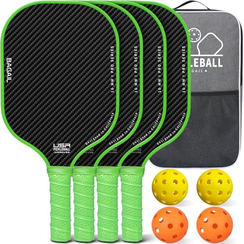 BAGAIL Pickleball Paddles, USAPA Approved Fiberglass...