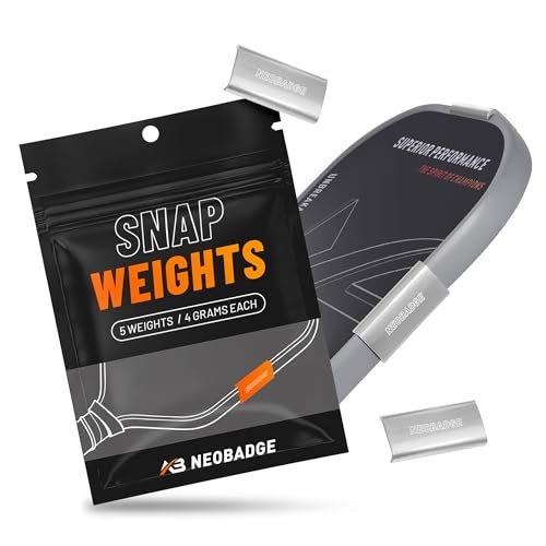 Neobadge Snap Weights for Pickleball Paddles–5-Pack Clip-On...