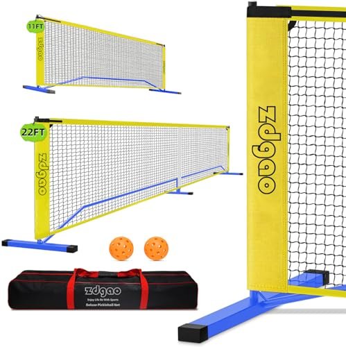 Portable Pickleball Net, Regulation Size 22FT and 11FT Half...