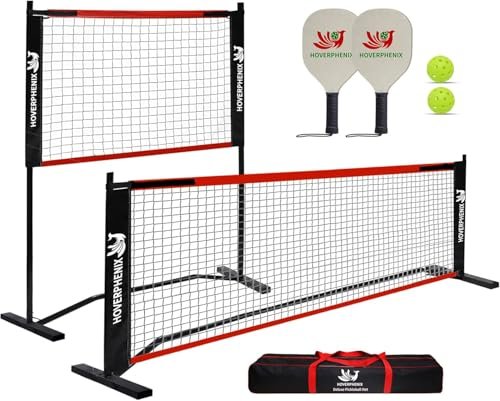 10FT Mini Pickleball Net, 4FT Adjustable Height Dink...