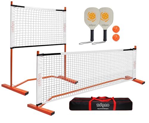 Zdgao Small Pickleball Net Set- 10FT Mini Dink Training...