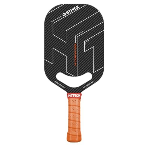 Pickleball Paddles, 3K Raw Carbon Fiber Pickleball 14mm...