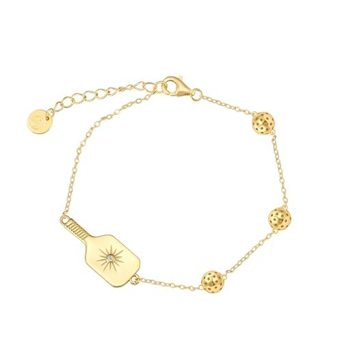 Play It Forward Gold Pickleball Bracelet | Women's Paddle...