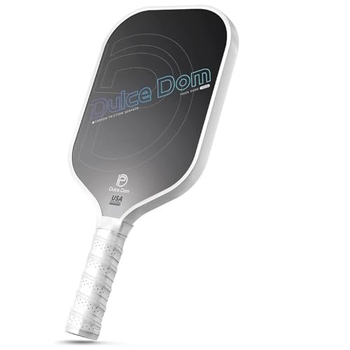DULCE DOM Professional Carbon Fiber Pickleball Paddle with...