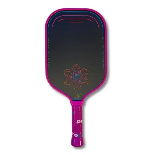 Proton Series Three Raw Carbon Pickleball Paddle, Elongated...