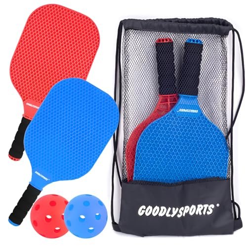 GOODLYSPORTS Kids Pickleball Paddles Set of 2 for Outdoor...