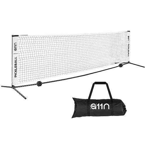 A11N SPORTS Portable Pickleball Net for Driveway, 11ft Half...