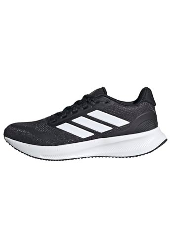 Adidas Unisex-Kids Run Falcon 5, Black/White/Black, 5