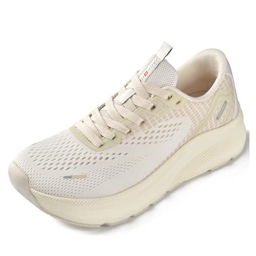 JACKSHIBO Wide Toe Box Shoes Women Arch Support Sneakers