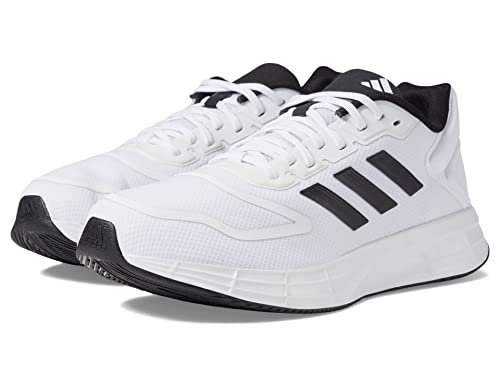 adidas Men's Duramo 10 Running Shoe, White/Black/White, 11.5