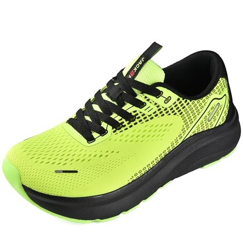 JACKSHIBO Wide Toe Box Shoes for Men Arch Support Sneakers