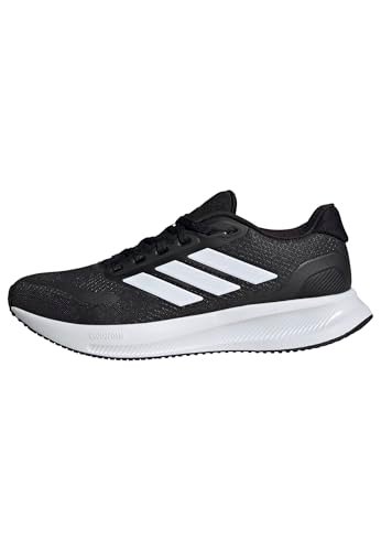Adidas Women's Run Falcon 5, Black/White/Black, 8.5