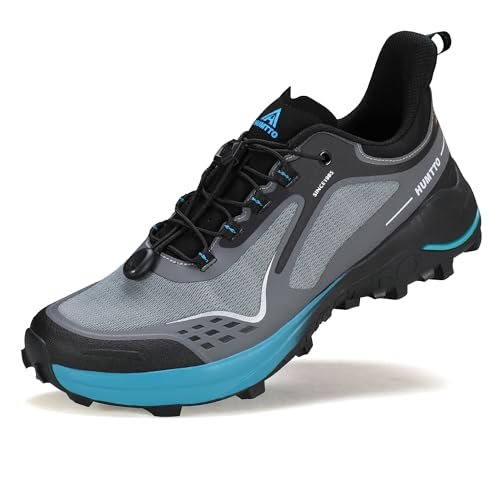 HUMTTO Men's Hiking Sneakers Quick Lace Lightweight Trail...