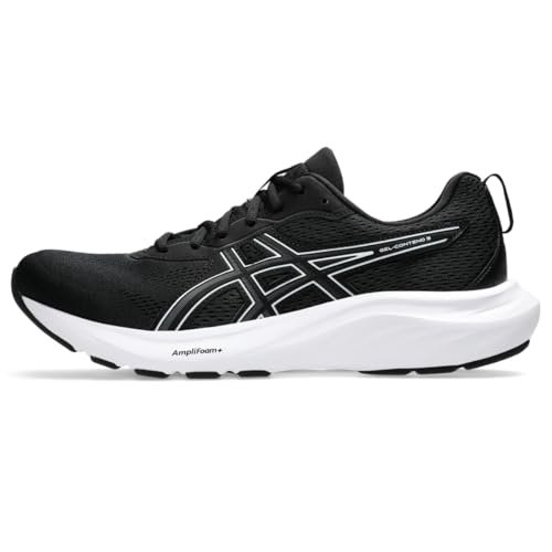ASICS Men's Gel-Contend 9 Running Shoes, 10.5, Black/White