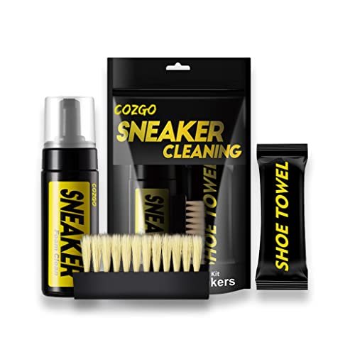 COZGO Shoe Cleaner Kit for Sneaker, Water-Free Foam Brush
